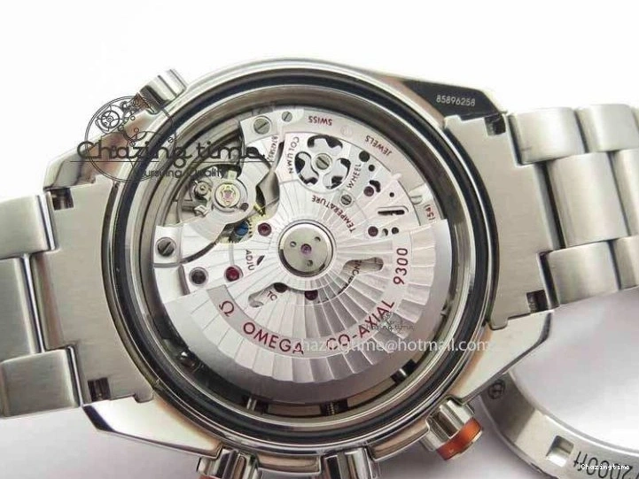 0320 Sophisticated Planet Ocean Master Chronometer Chrono SS OM 1:1 Best Edition Orange On SS Bracelet A 8156